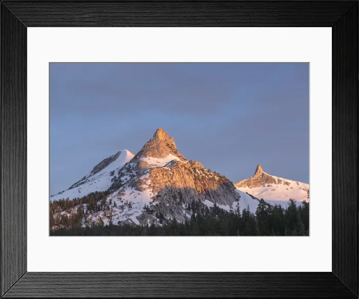 Framed Print : Evening sunlight on Unicorn Peak in Yosemite National Park, California, USA Framed Print : Evening sunlight on Unicorn Peak in Yosemite National Park, California, USA