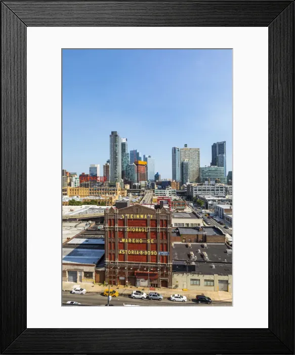 Framed Print : The skyline from Long Island City looking towards Queens in New York City, USA Framed Print : The skyline from Long Island City looking towards Queens in New York City, USA