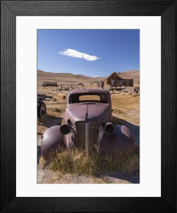 Framed Print : Rusty abandoned old car in Bodie Ghost Town, California, USA. Autumn Framed Print : Rusty abandoned old car in Bodie Ghost Town, California, USA. Autumn