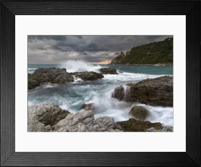 Framed Print : Sunset at Capo Vaticano, Vibo Valentia, Calabria, Italy Framed Print : Sunset at Capo Vaticano, Vibo Valentia, Calabria, Italy