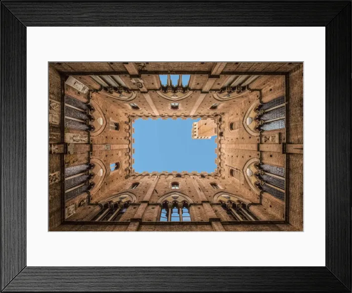 Framed Print : Tower of Mangia in Siena, Siena, Toscana, Italy Framed Print : Tower of Mangia in Siena, Siena, Toscana, Italy