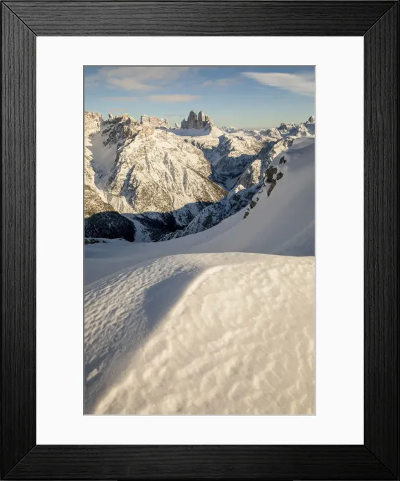 Framed Print : Tre Cime di Lavaredo along the path that leads to the Picco di Vallandro, Prato Piazza Framed Print : Tre Cime di Lavaredo along the path that leads to the Picco di Vallandro, Prato Piazza
