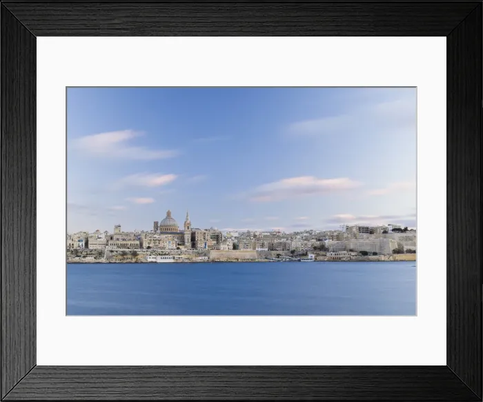 Framed Print : Valletta with the St. Pauls Cathedral and Charmelite Church, Malta Framed Print : Valletta with the St. Pauls Cathedral and Charmelite Church, Malta