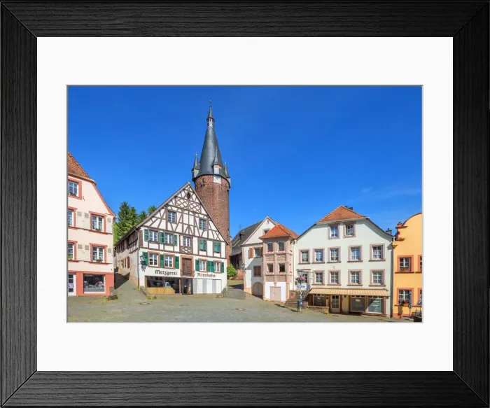 Framed Print : Historical market of Ottweiler, Saarland, Germany Framed Print : Historical market of Ottweiler, Saarland, Germany