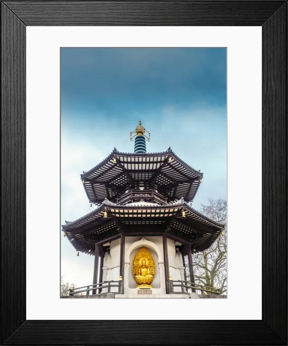 Framed Print : United Kingdom, England, London, Battersea. The Nichiren Buddhist Peace Pagoda in Framed Print : United Kingdom, England, London, Battersea. The Nichiren Buddhist Peace Pagoda in