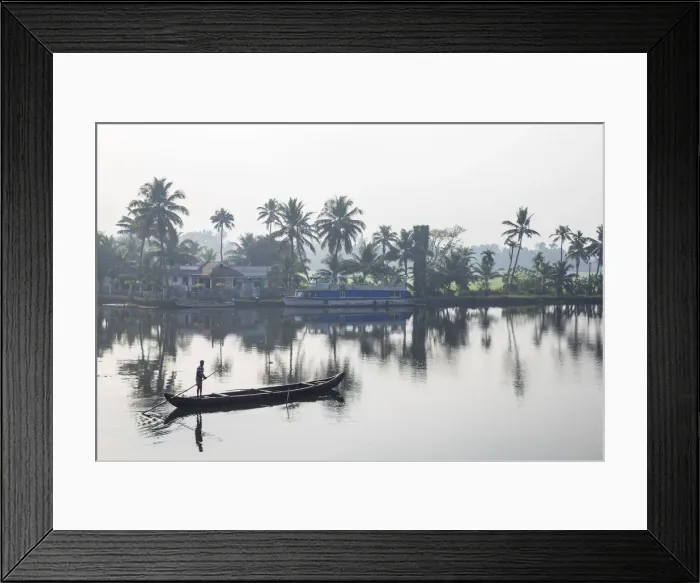 Framed Print : India, Kerala, Alappuzha (Alleppey), Alappuzha (Alleppey) backwaters Framed Print : India, Kerala, Alappuzha (Alleppey), Alappuzha (Alleppey) backwaters