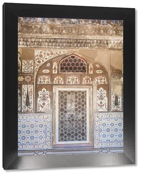 Itimad-ud-Daulah mausoleum interior, Baby Taj, 1628, Agra, Uttar Pradesh, India