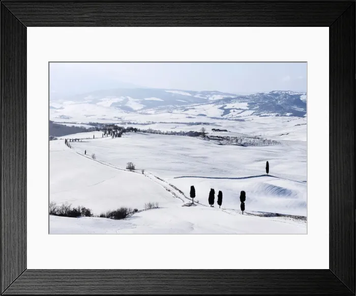 Framed Print : Podere Terrapille (The Gladiators House) after a snowfall in February 2018 Framed Print : Podere Terrapille (The Gladiators House) after a snowfall in February 2018