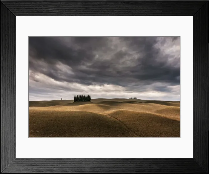 Framed Print : Cypresses and rolling hills near Montalcino, Val d Orcia, Tuscany, Italy Framed Print : Cypresses and rolling hills near Montalcino, Val d Orcia, Tuscany, Italy