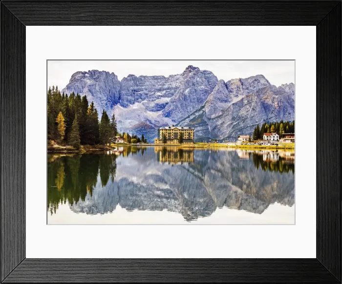 Framed Print : Lake Misurina and Sorapiss mountain Europe, Italy, Veneto, Belluno district, Cortina Framed Print : Lake Misurina and Sorapiss mountain Europe, Italy, Veneto, Belluno district, Cortina