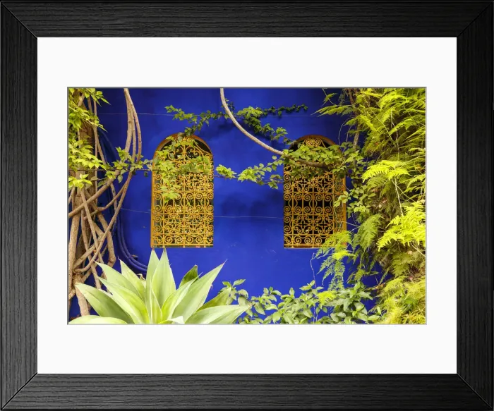 Framed Print : Jardin Majorelle, The Majorelle Garden is a botanical garden in Marrakech, Morocco Framed Print : Jardin Majorelle, The Majorelle Garden is a botanical garden in Marrakech, Morocco
