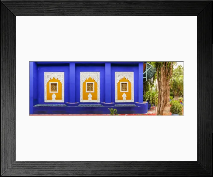 Framed Print : Jardin Majorelle, The Majorelle Garden is a botanical garden in Marrakech, Morocco Framed Print : Jardin Majorelle, The Majorelle Garden is a botanical garden in Marrakech, Morocco