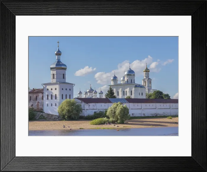 Framed Print : Yuriev monastery, Volkhov river, Veliky Novgorod, Russia Framed Print : Yuriev monastery, Volkhov river, Veliky Novgorod, Russia