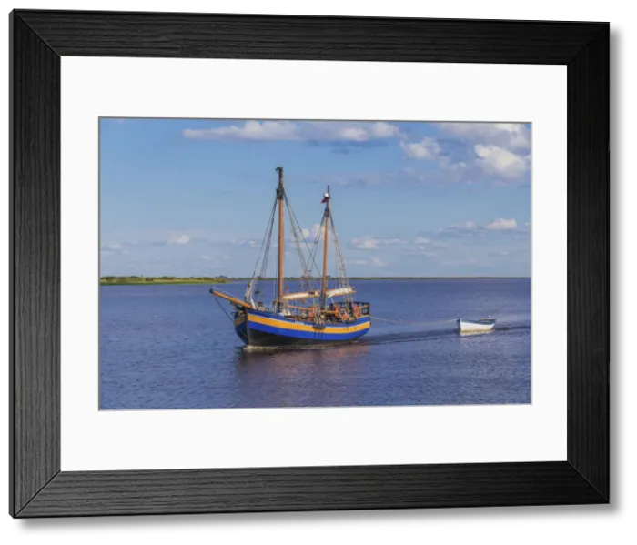 Framed Print : Sailing ship, Lake Ilmen, Veliky Novgorod, Russia Framed Print : Sailing ship, Lake Ilmen, Veliky Novgorod, Russia