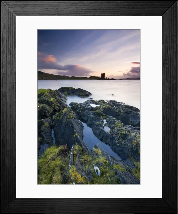 Framed Print : Castle Stalker, from the shores of Loch Linne near Port Appin, Scottish Highlands Framed Print : Castle Stalker, from the shores of Loch Linne near Port Appin, Scottish Highlands
