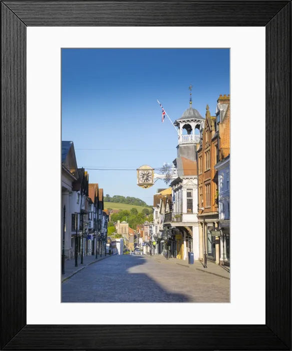 Framed Print : Guildhall, High Street, Guildford, Surrey, England, UK Framed Print : Guildhall, High Street, Guildford, Surrey, England, UK