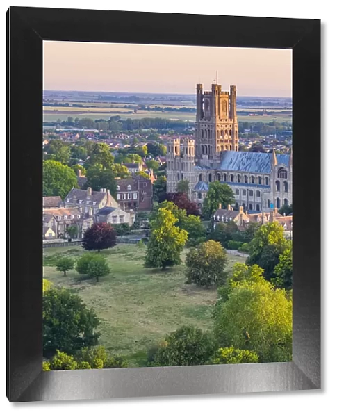 UK, England, Cambridgeshire, Ely, Ely Cathedral beside Ely Park