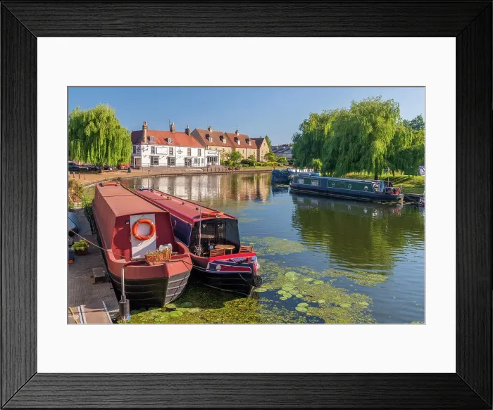 Framed Print : UK, England, Cambridgeshire, Ely, River Great Ouse