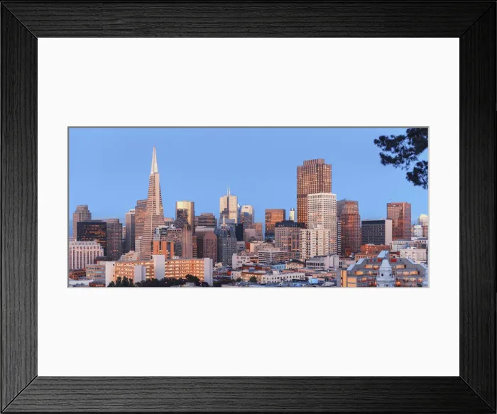 Framed Print : Financial district skyline, San Francisco, California, USA
