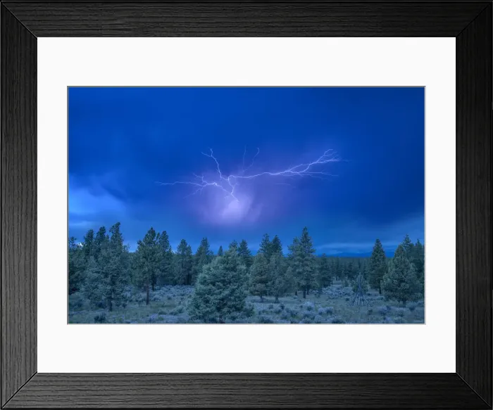 Framed Print : USA, Oregon, Deschutes National Forest, Bend, lightning Framed Print : USA, Oregon, Deschutes National Forest, Bend, lightning