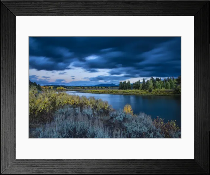 Framed Print : USA, Wyoming, Rockie Mountains, Teton County, Grand Teton National Park, Snake river