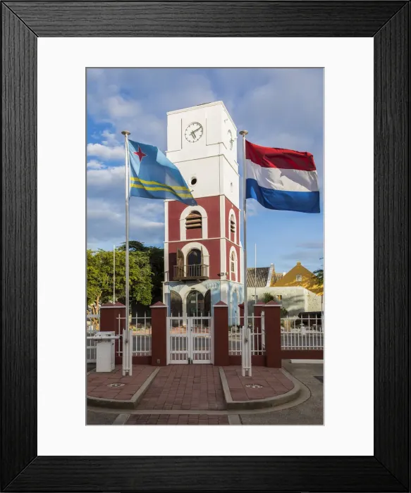 Framed Print : Caribbean, Aruba, Oranjestad, The tower of Fort Zoutman, Aruba Historical Museum Framed Print : Caribbean, Aruba, Oranjestad, The tower of Fort Zoutman, Aruba Historical Museum