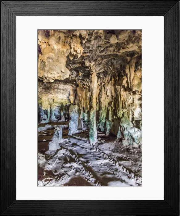 Framed Print : Caribbean, Aruba, Arikok National Park, The Fontein Cave