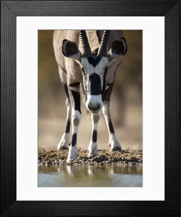 Framed Print : Oryx, Kahalari Desert, Botswana Framed Print : Oryx, Kahalari Desert, Botswana
