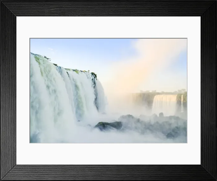 Framed Print : South America, Brazil / Argentina, Parana, Iguacu. The Devils Throat at the Iguazu Falls Framed Print : South America, Brazil / Argentina, Parana, Iguacu. The Devils Throat at the Iguazu Falls