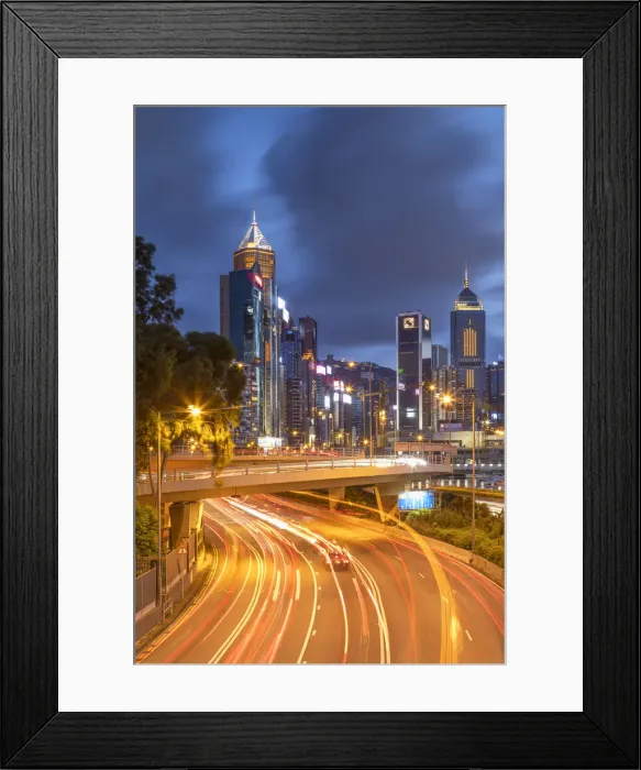 Framed Print : Skyline and typhoon shelter, Causeway Bay, Hong Kong Island, Hong Kong Framed Print : Skyline and typhoon shelter, Causeway Bay, Hong Kong Island, Hong Kong