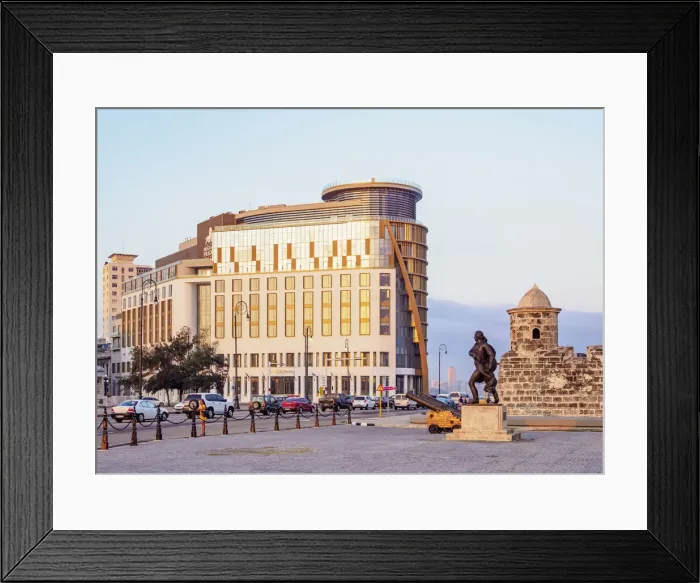 Framed Print : Hotel Paseo del Prado and San Salvador Castle, Havana, La Habana Province, Cuba Framed Print : Hotel Paseo del Prado and San Salvador Castle, Havana, La Habana Province, Cuba