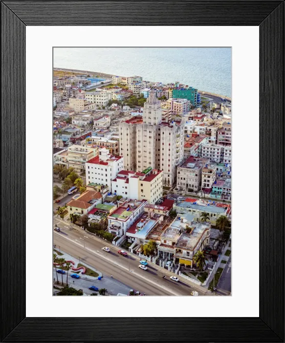 Framed Print : Linea, elevated view, Vedado, Havana, La Habana Province, Cuba Framed Print : Linea, elevated view, Vedado, Havana, La Habana Province, Cuba