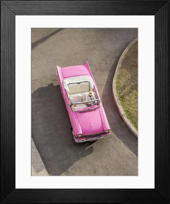Framed Print : Vintage Car at Central Park, elevated view, Havana, La Habana Province, Cuba Framed Print : Vintage Car at Central Park, elevated view, Havana, La Habana Province, Cuba
