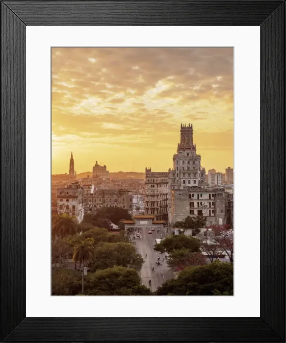 Framed Print : Centro Habana and Chinatown at sunset, elevated view, Havana, La Habana Province, Cuba Framed Print : Centro Habana and Chinatown at sunset, elevated view, Havana, La Habana Province, Cuba