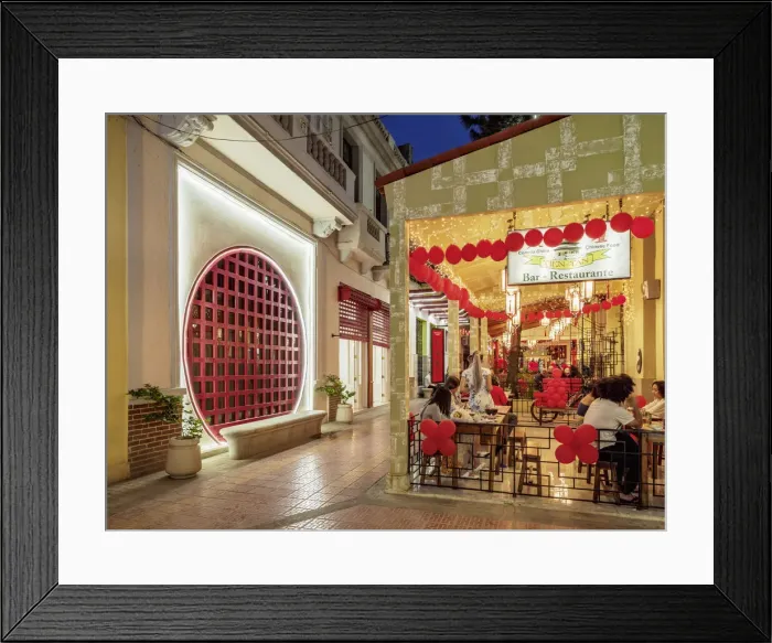 Framed Print : Calle Cuchillo at dusk, Chinatown, Havana, La Habana Province, Cuba Framed Print : Calle Cuchillo at dusk, Chinatown, Havana, La Habana Province, Cuba