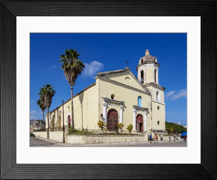 Framed Print : Guanabacoa Church, Havana, La Habana Province, Cuba