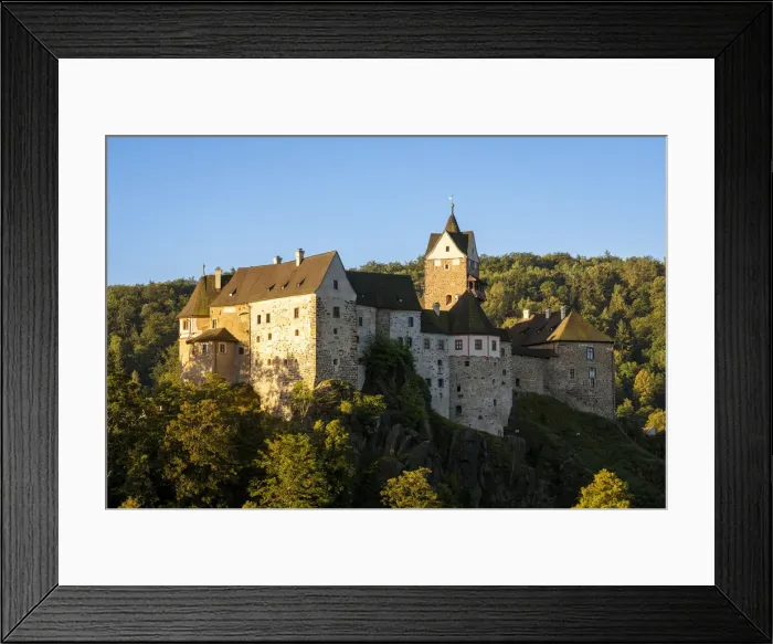 Framed Print : Scenic view of Loket Castle at sunrise, Loket, Sokolov District, Karlovy Vary Region Framed Print : Scenic view of Loket Castle at sunrise, Loket, Sokolov District, Karlovy Vary Region