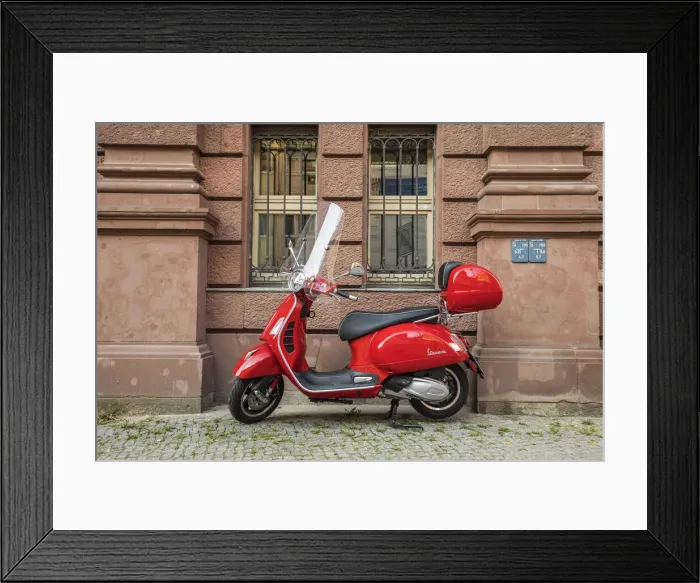 Framed Print : Vespa moped, Berlin, Germany Framed Print : Vespa moped, Berlin, Germany