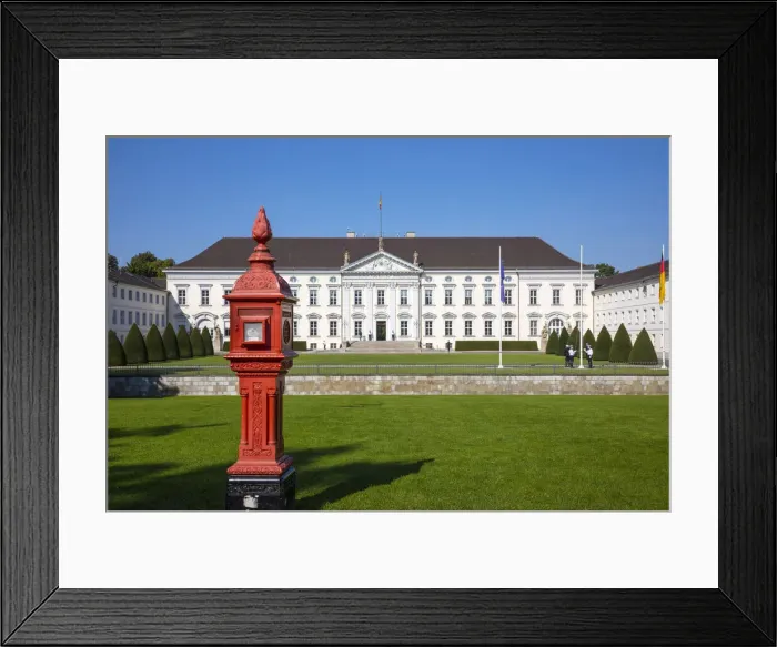 Framed Print : Bellevue Palace (official residence of the President of Germany), Tiergarten, Berlin Framed Print : Bellevue Palace (official residence of the President of Germany), Tiergarten, Berlin