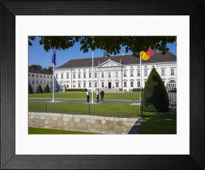 Framed Print : Bellevue Palace (official residence of the President of Germany), Tiergarten, Berlin