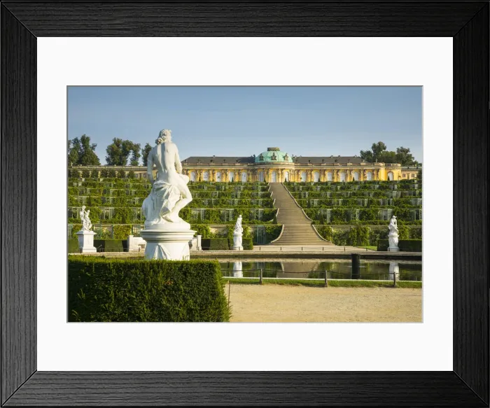 Framed Print : Sanssouci Palace (Schloss Sansouci), Sanssouci Park, Potsdam, Brandenburg, Germany Framed Print : Sanssouci Palace (Schloss Sansouci), Sanssouci Park, Potsdam, Brandenburg, Germany