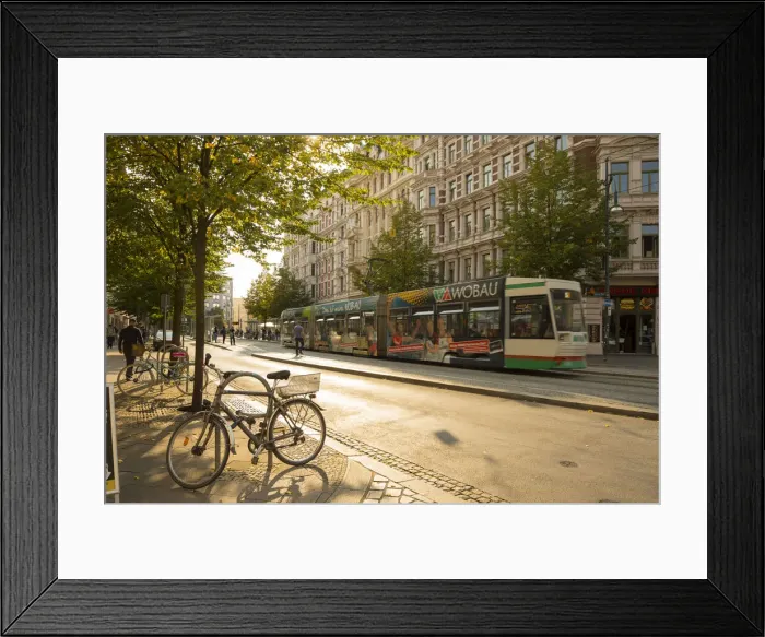 Framed Print : Leibnizstrasse, Magdeburg, Saxony-Anhalt, Germany Framed Print : Leibnizstrasse, Magdeburg, Saxony-Anhalt, Germany