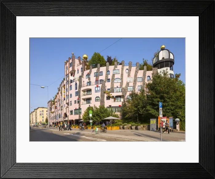 Framed Print : Grune Zitadelle (by Hundertwasser), Magdeburg, Saxony-Anhalt, Germany Framed Print : Grune Zitadelle (by Hundertwasser), Magdeburg, Saxony-Anhalt, Germany