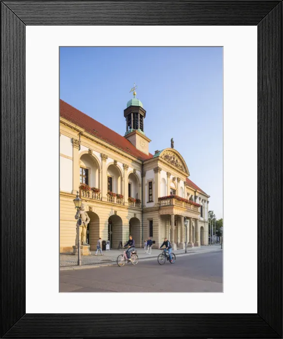 Framed Print : Rathaus, Alter Markt, Magdeburg, Saxony-Anhalt, Germany
