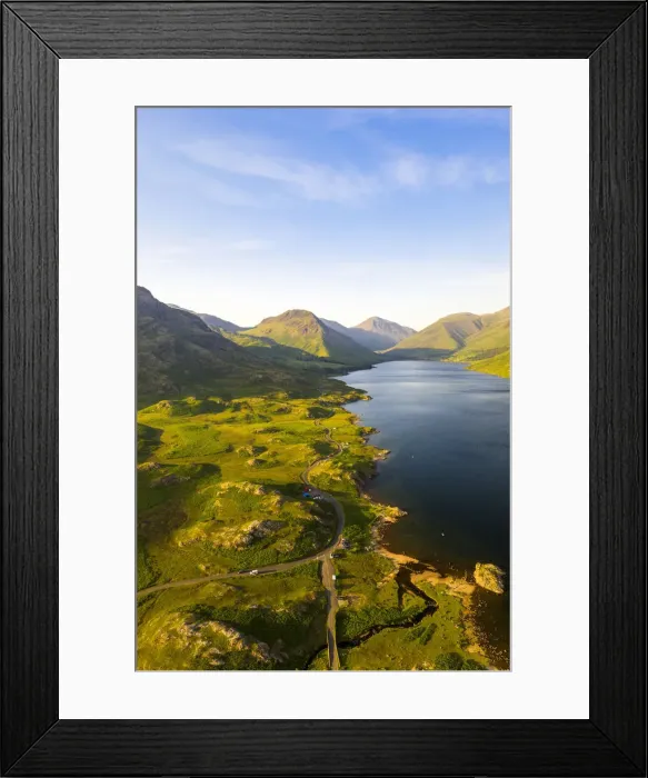 Framed Print : UK, Cumbria, Lake District, Wasdale, Wast Water