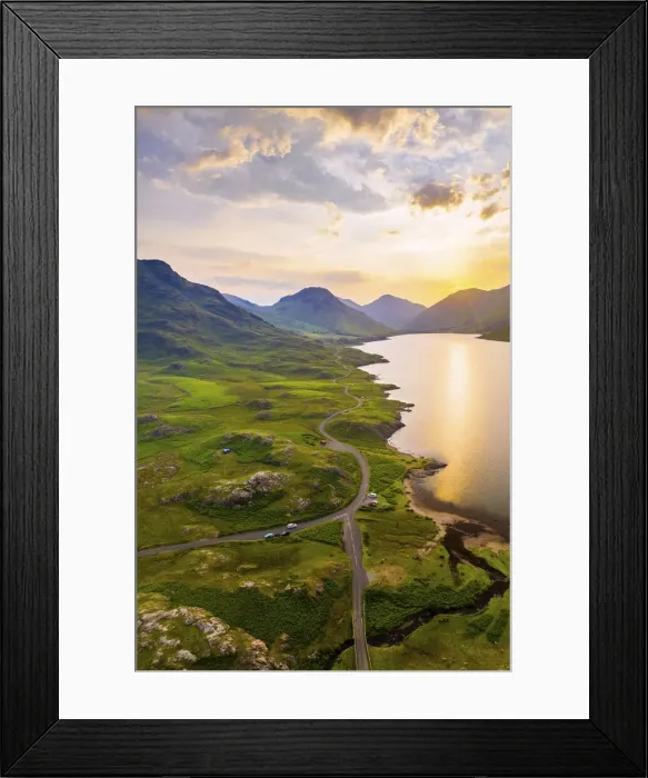Framed Print : UK, Cumbria, Lake District, Wasdale, Wast Water
