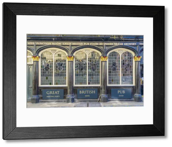 Framed Print : Pub facade, Bloomsbury, London, England, UK Framed Print : Pub facade, Bloomsbury, London, England, UK