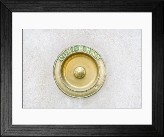 Framed Print : Coachman call bell, St James s, London, England, UK Framed Print : Coachman call bell, St James s, London, England, UK
