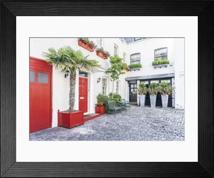 Framed Print : Mews Houses, Belgravia, London, England, UK