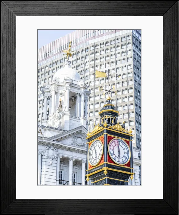 Framed Print : Little Ben Clock and Victoria Palace Theatre, Victoria, London, England, UK